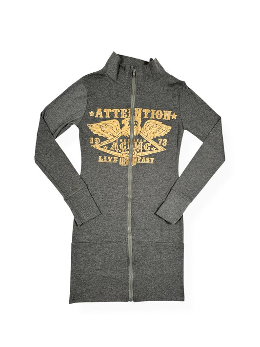 Grunge Zip Up Dress ♡ Size S