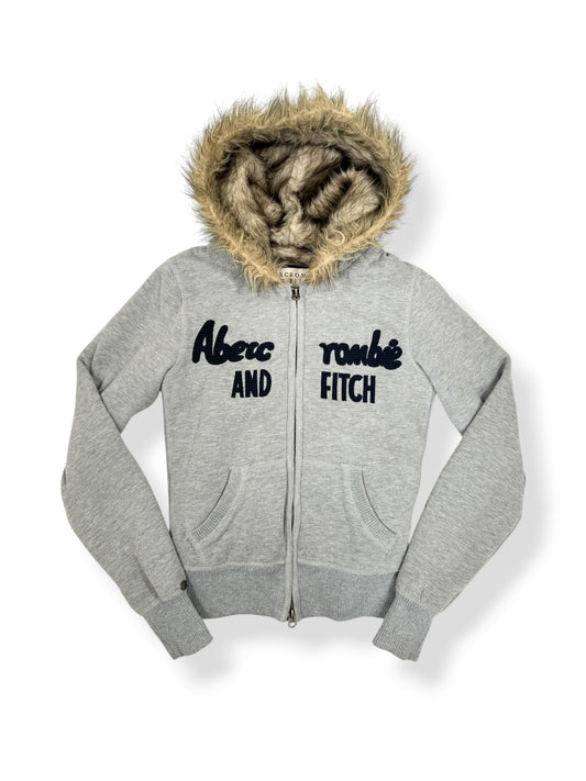 Abercrombie & Fitch Fur Hood Zip Up ♡ S