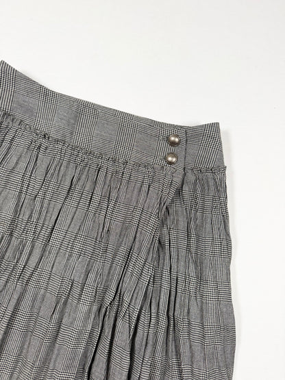 Glitter Plaid Midi Skirt ♡ Size XXS