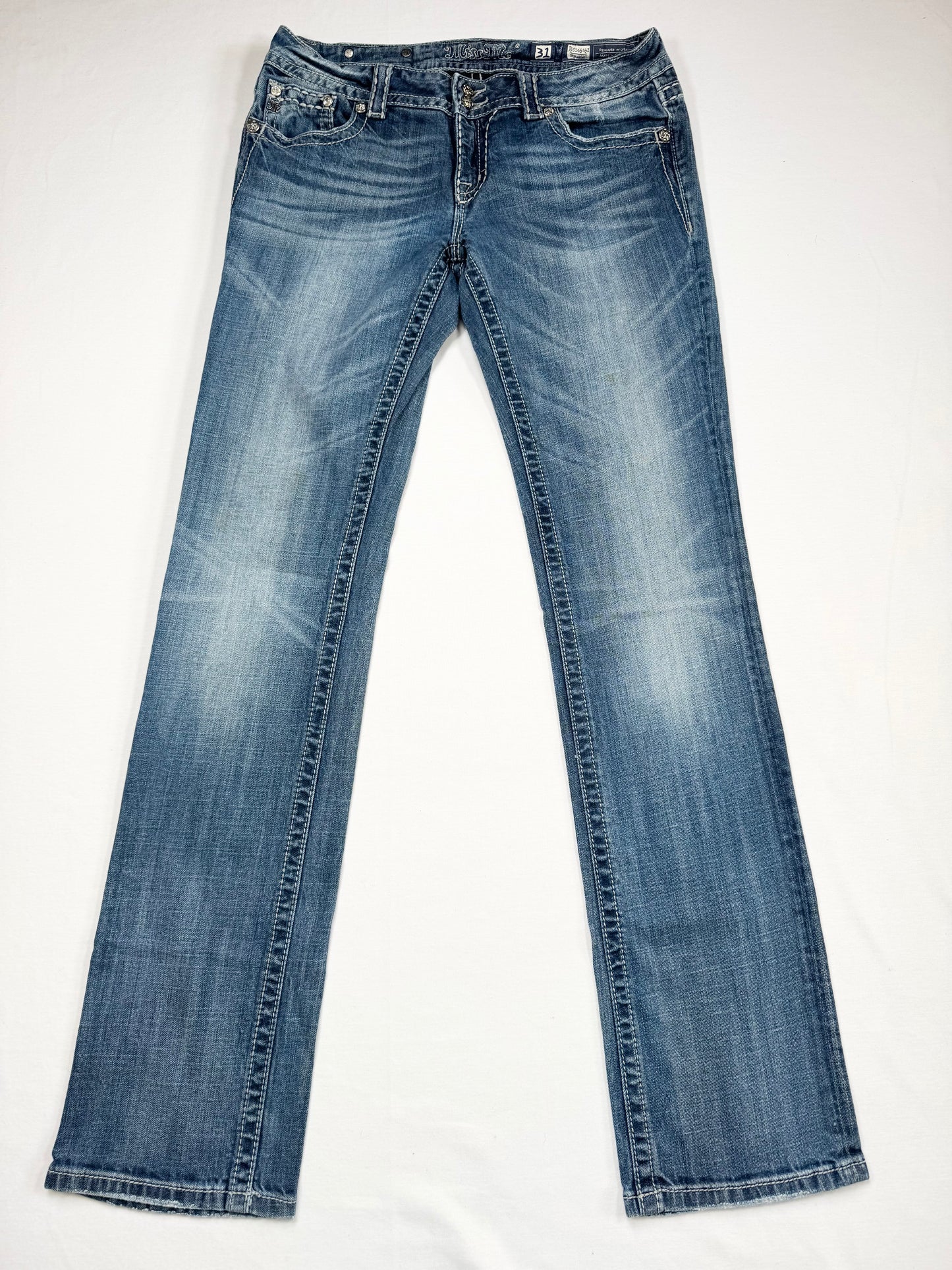 Sequin Miss Me Flared Jeans ♡ 31”