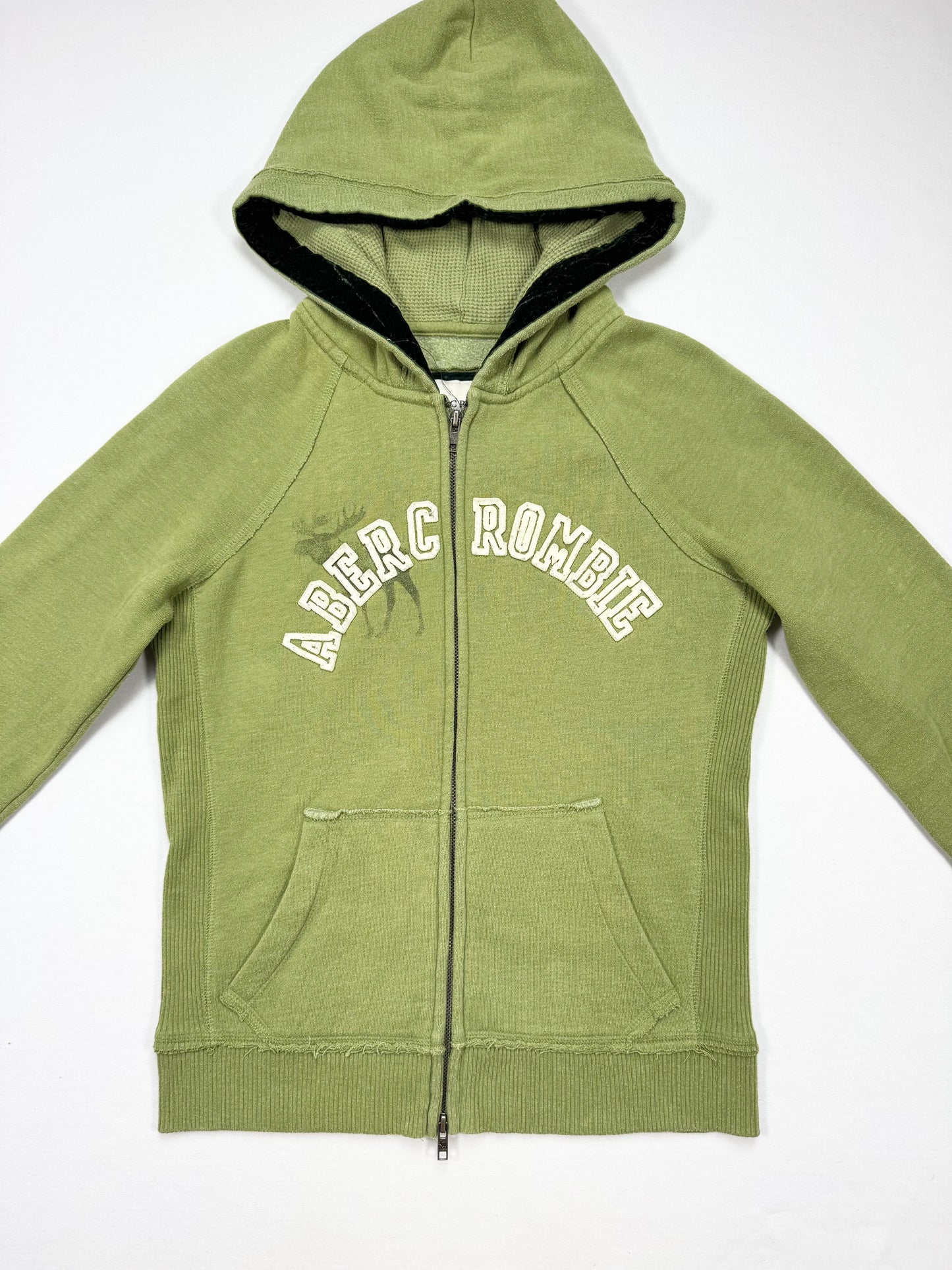 Abercrombie Green Zip Up Hoodie ♡ L
