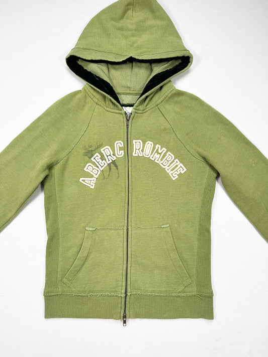 Abercrombie Green Zip Up Hoodie ♡ L