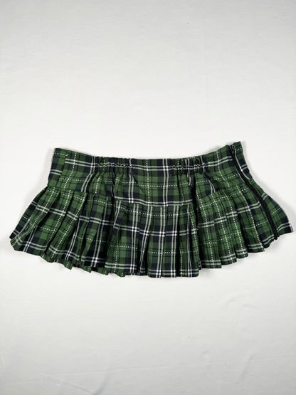 Plaid Microskirt