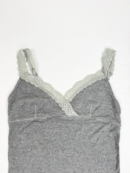 Aeropostale Grey Lace Cami ♡ M