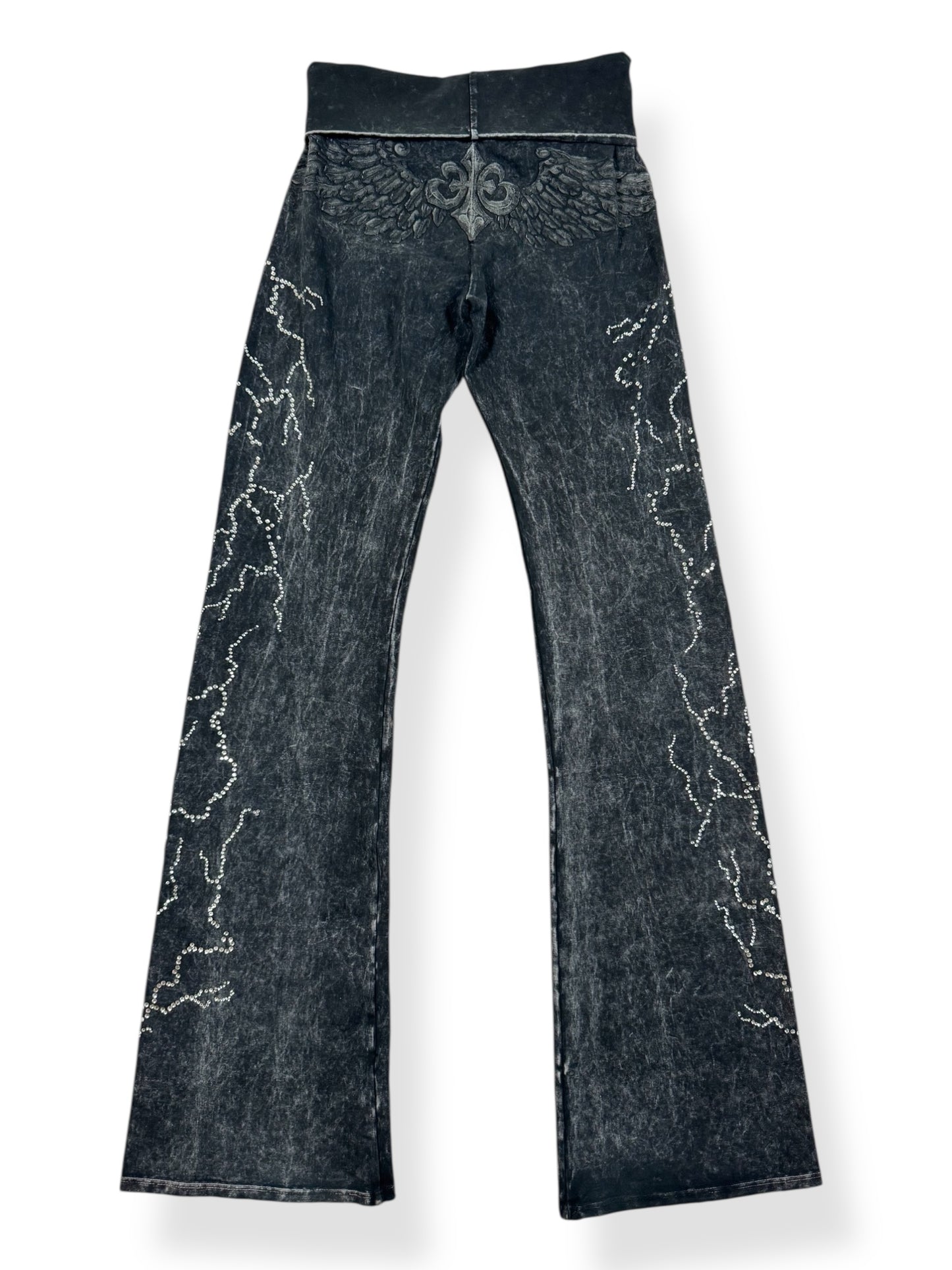 Grunge Fold Over Leggings ♡ Size S