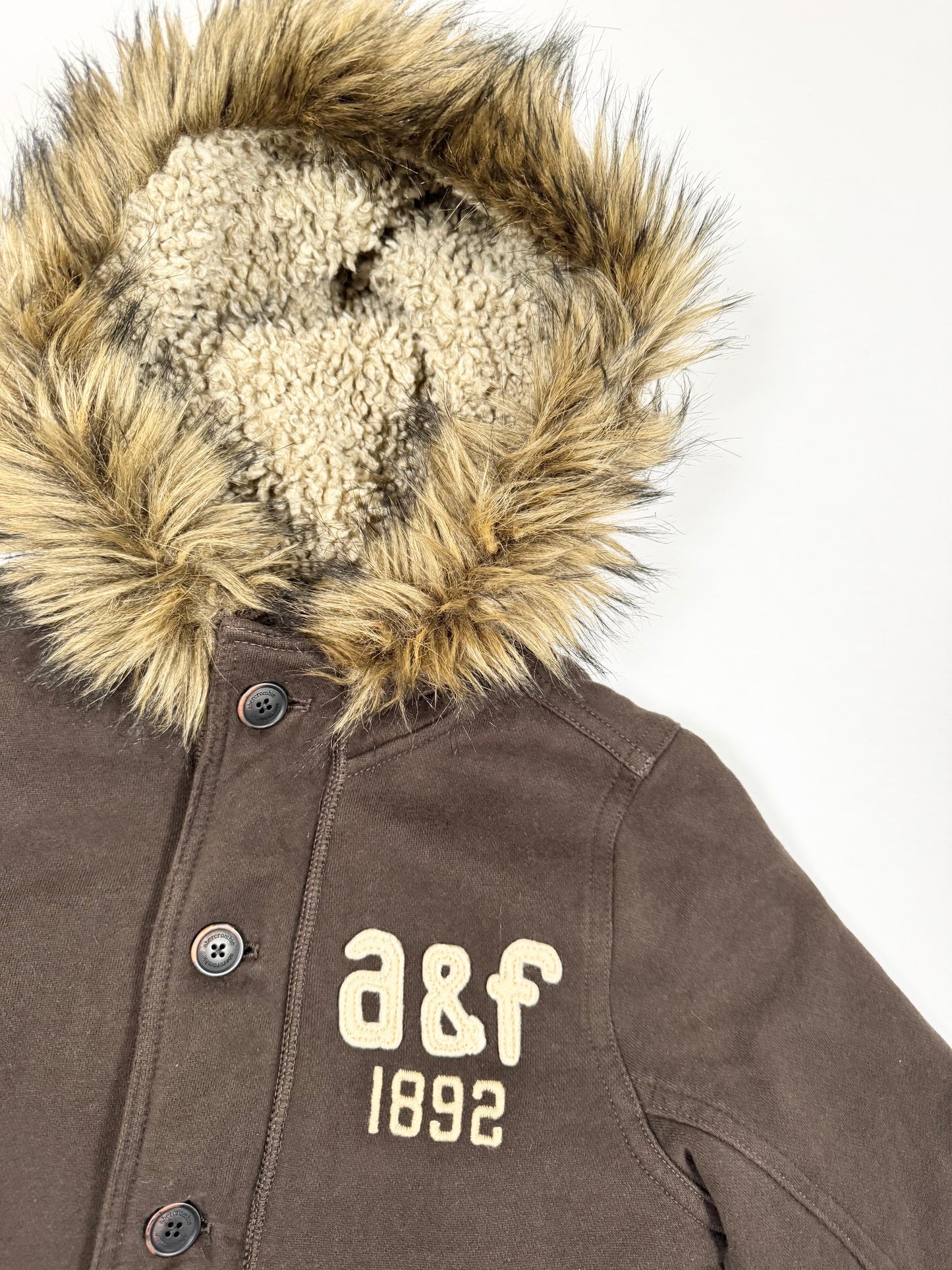 Abercrombie & Fitch Fur Hood Jacket