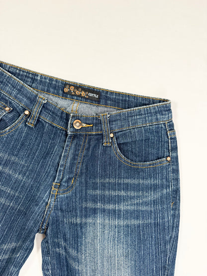 Lace Up Flared Jeans ☆ S