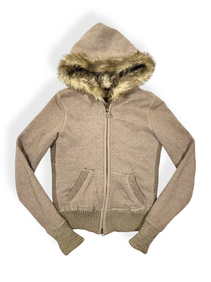 Abercrombie & Fitch Fur Hood Zip Up