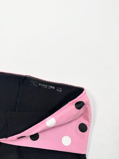 PINK Polka Dot Fold Over Shorts ♡ M