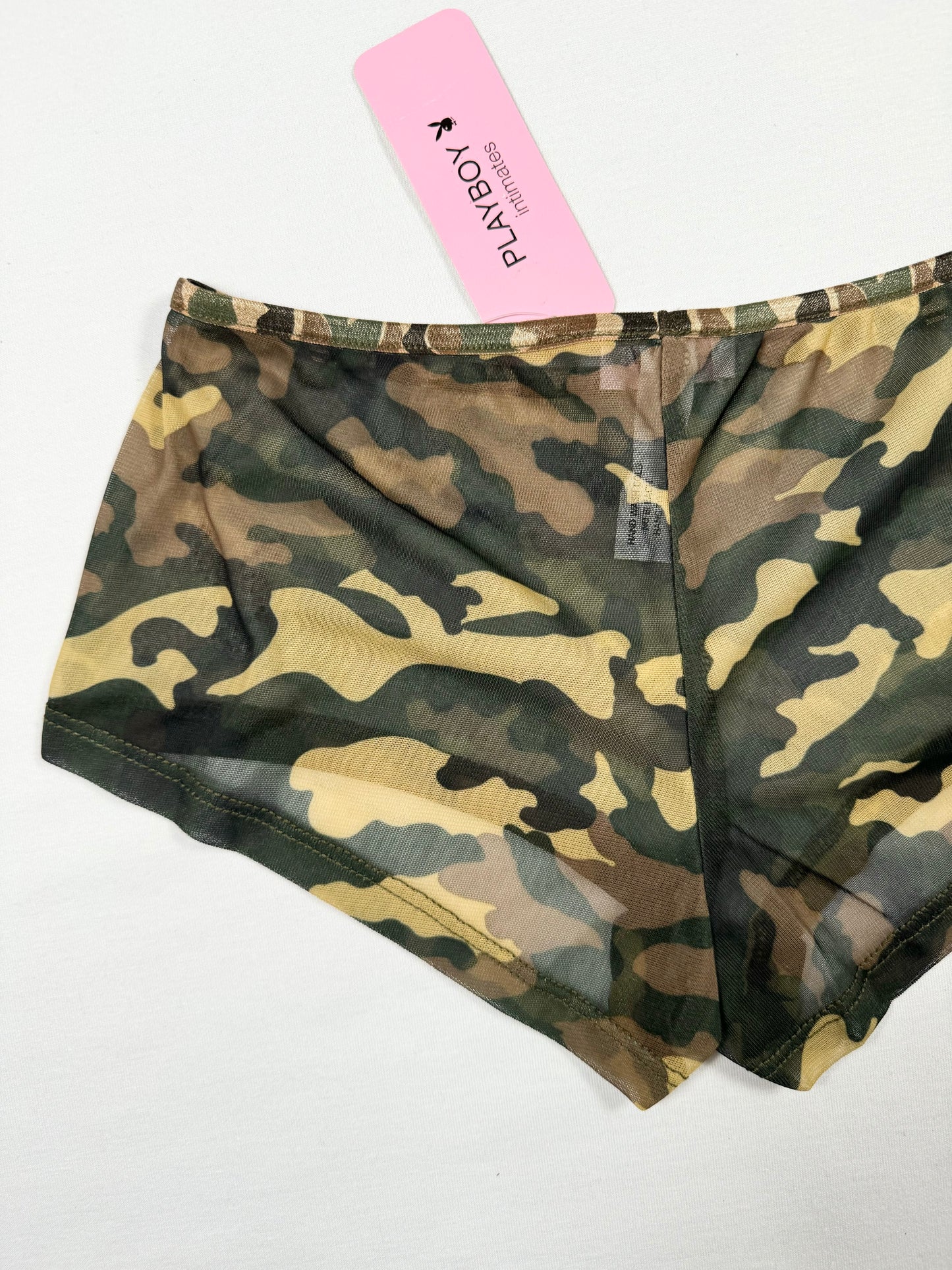 Playboy Camo Mesh Micro Shorts