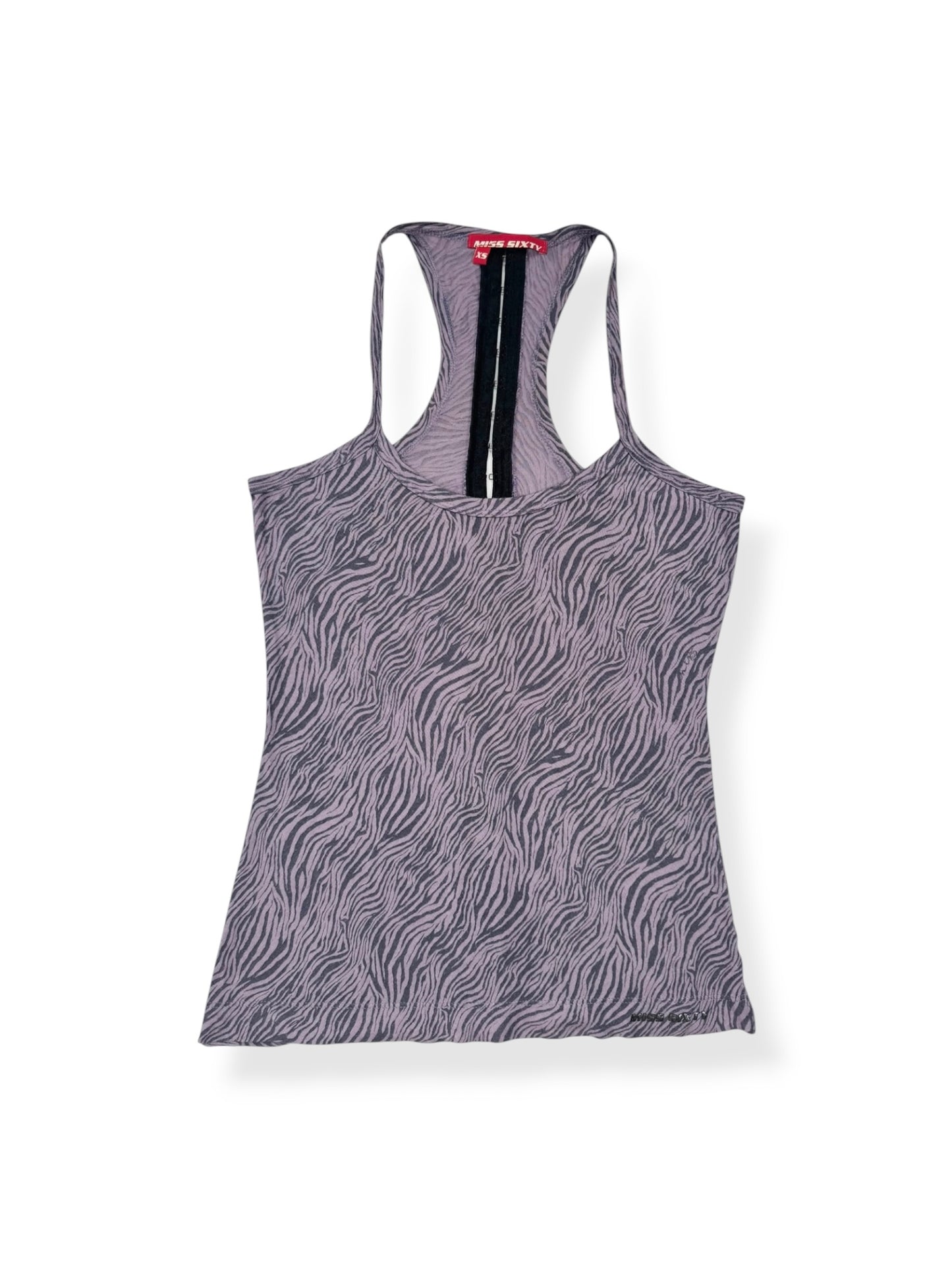 Miss Sixty Purple Zebra Cami ♡ XS