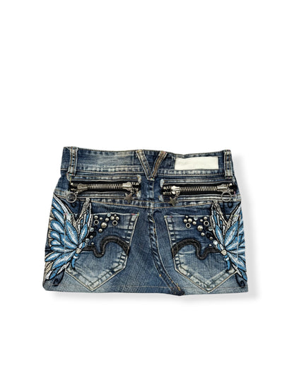Butterfly Zipper Mini Skirt ♡ 24”