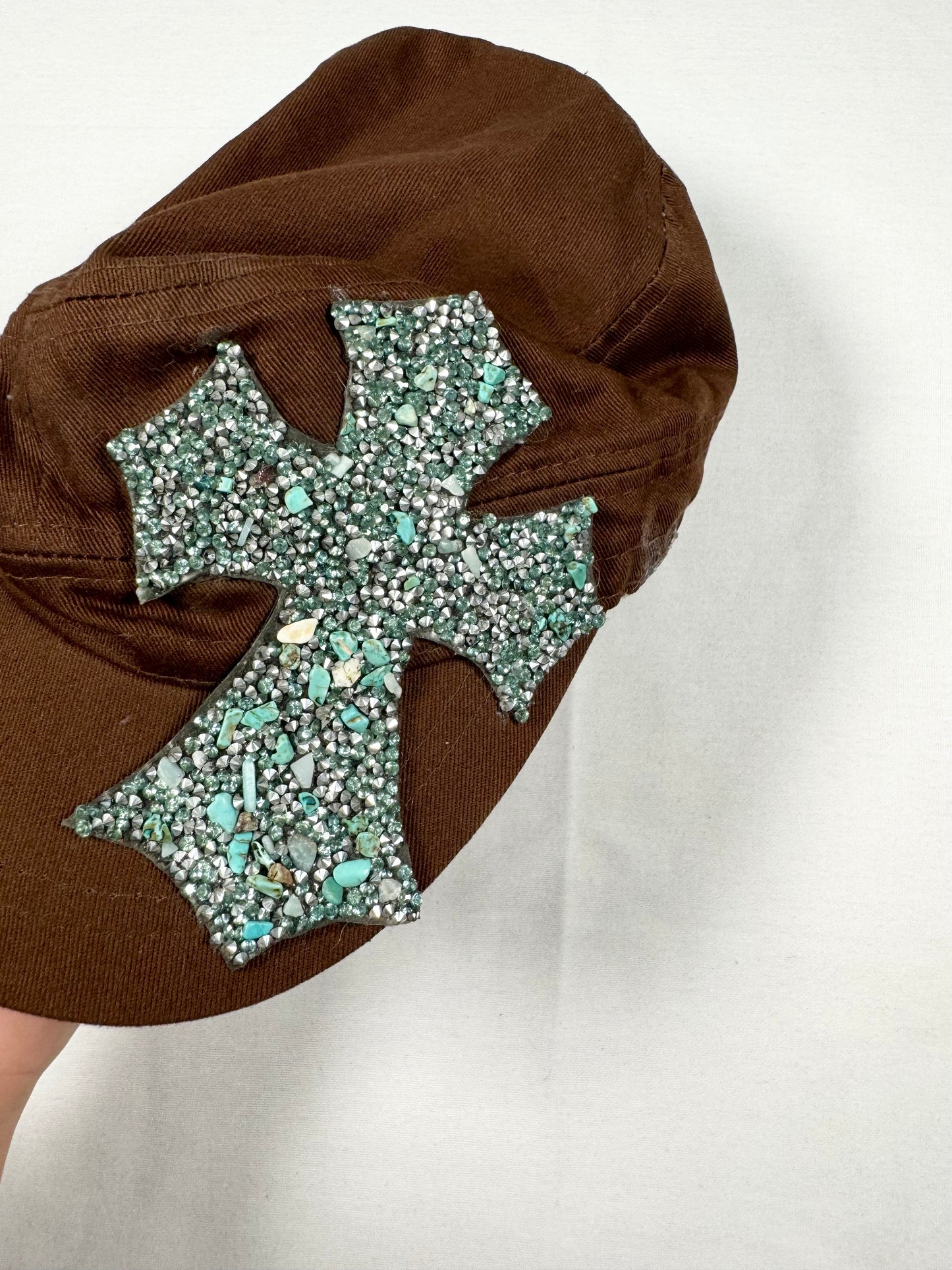 Turquoise Cross Cap