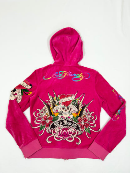 Pink Ed Hardy Tracksuit ♡ L/XL