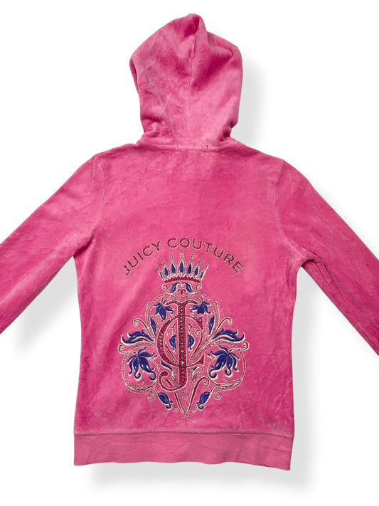 Pink Juicy Couture Zip Up Hoodie ♡ S