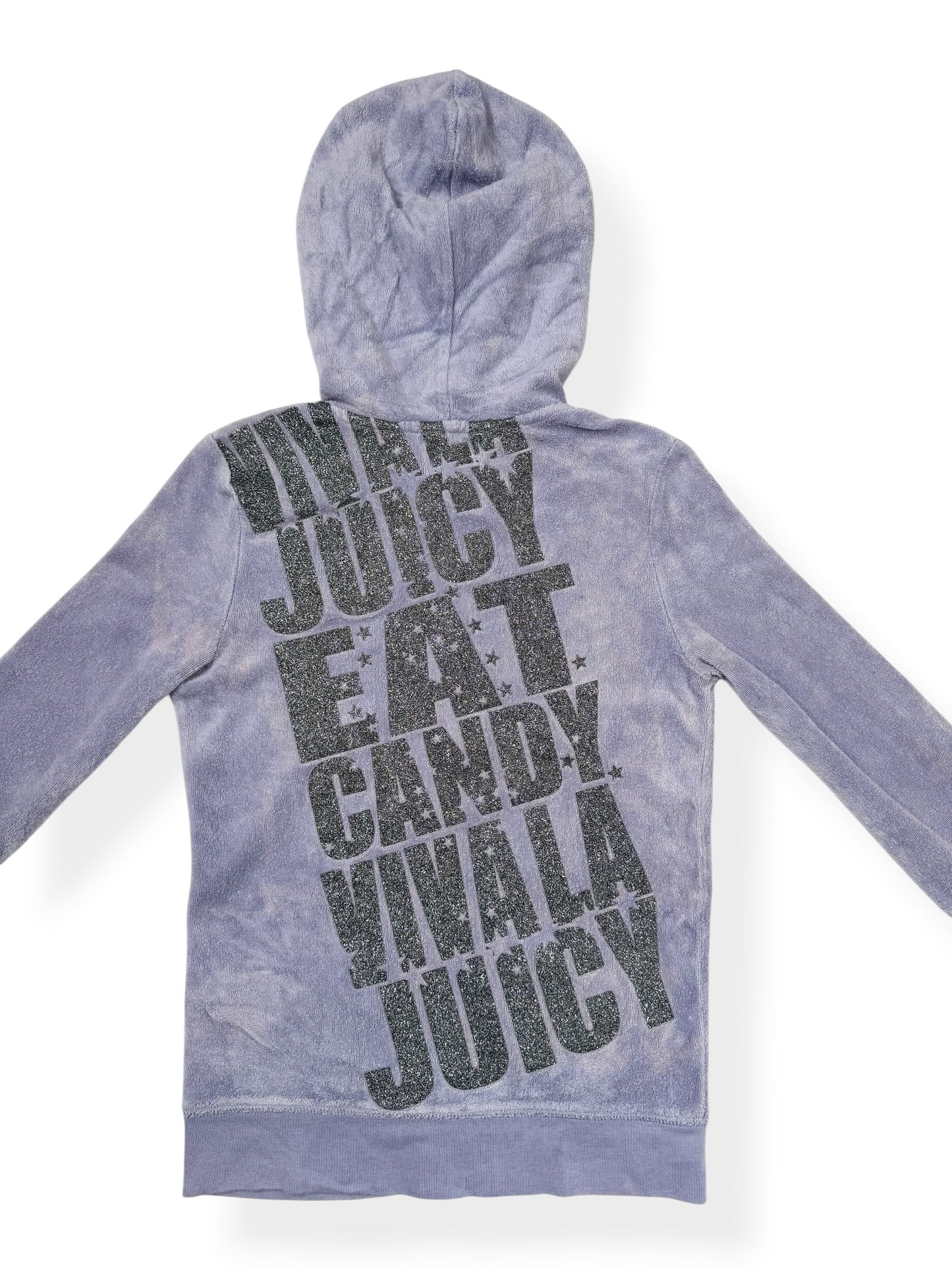 Purple Towelling Juicy Couture Zip Up Hoodie ♡ XS