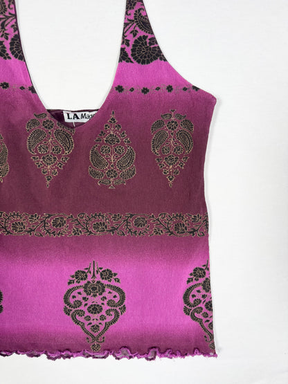 Purple Micromesh Halter ♡ Size M