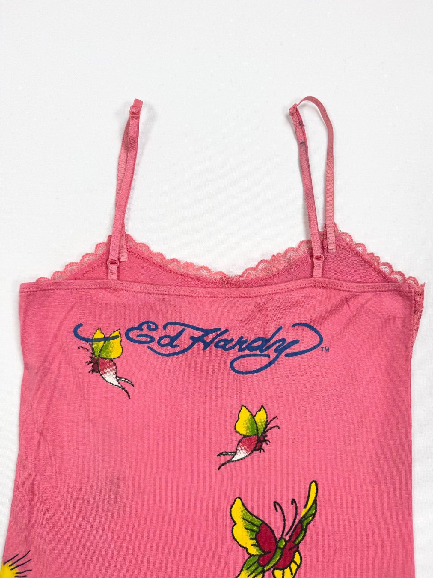 Ed Hardy Pink Butterfly Cami ♡ S