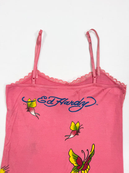 Ed Hardy Pink Butterfly Cami ♡ S