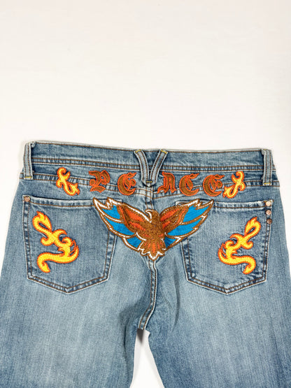 Miss Me Embroidered Jeans ♡ Size M