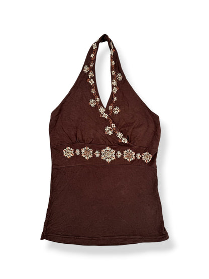 Boho Brown Halter ♡ S