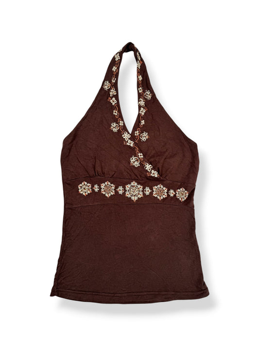 Boho Brown Halter ♡ S