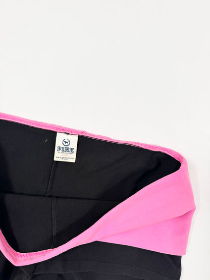 PINK Zebra Logo Fold Over Shorts ♡ L