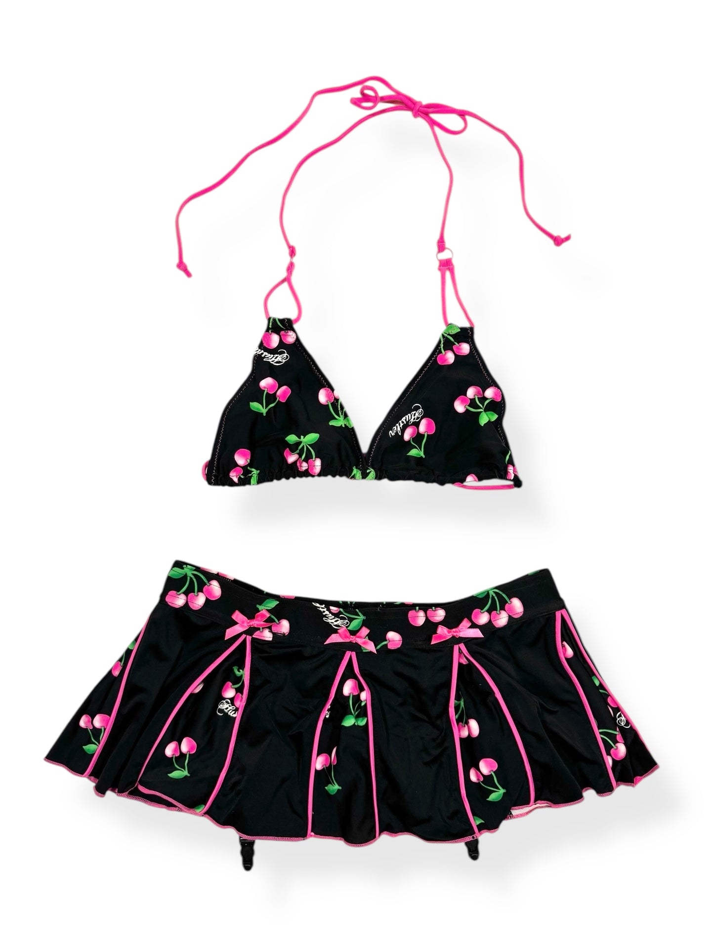 Hustler Cherry Bikini & Skirt ♡ Size XS/S