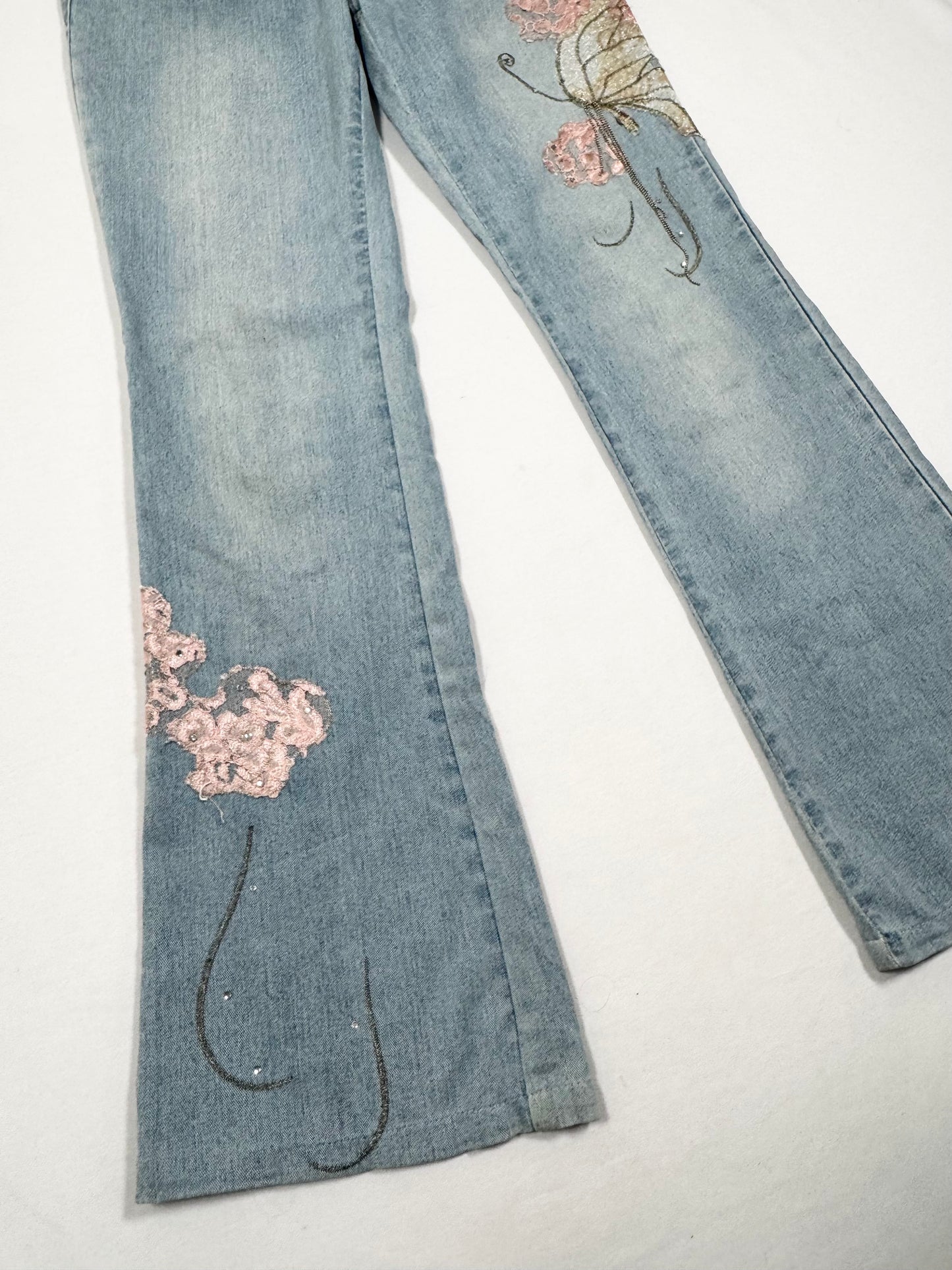Butterfly Flared Jeans ♡ Size S