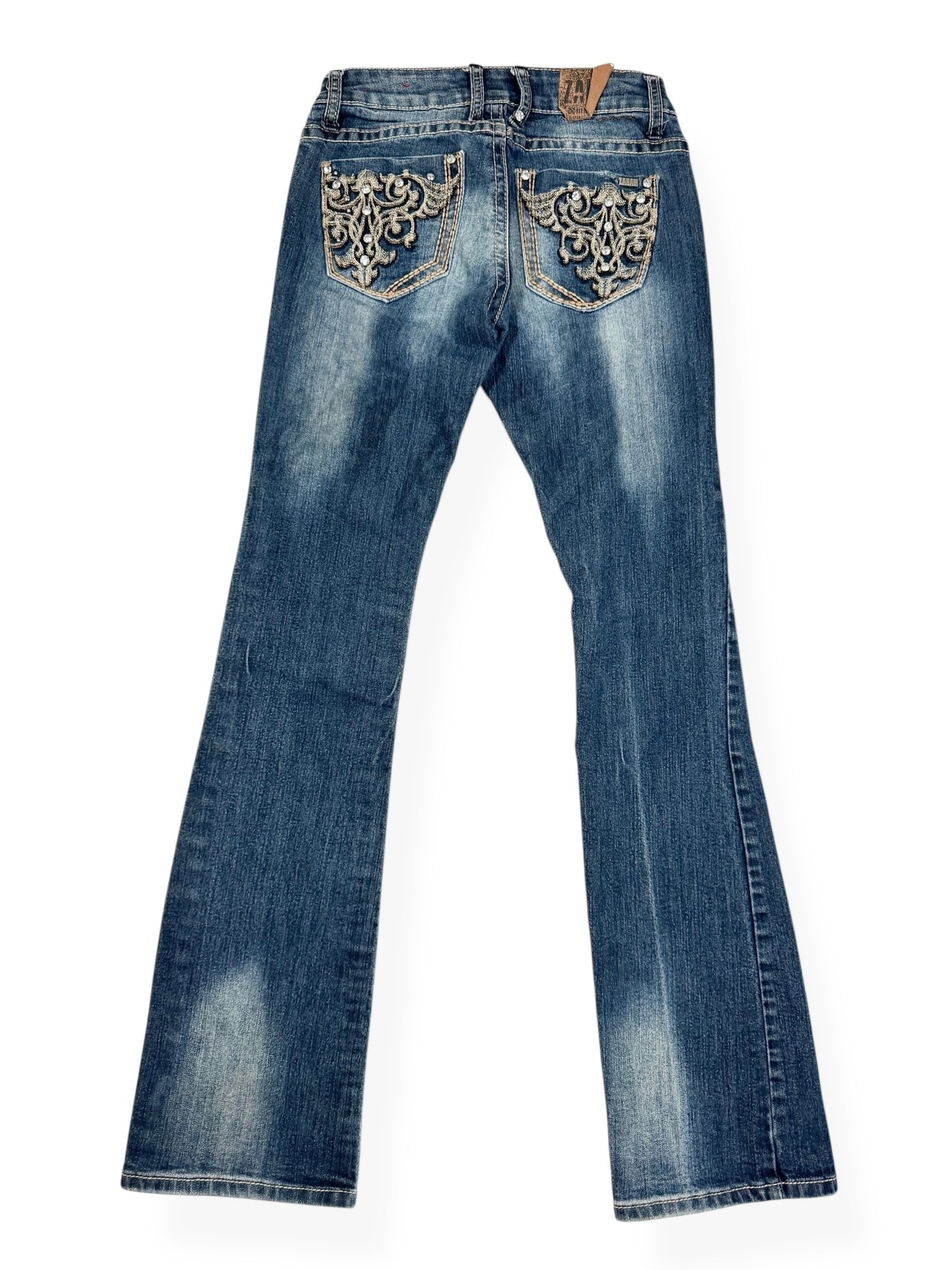 Embroidered Flared Jeans ♡ Size XS