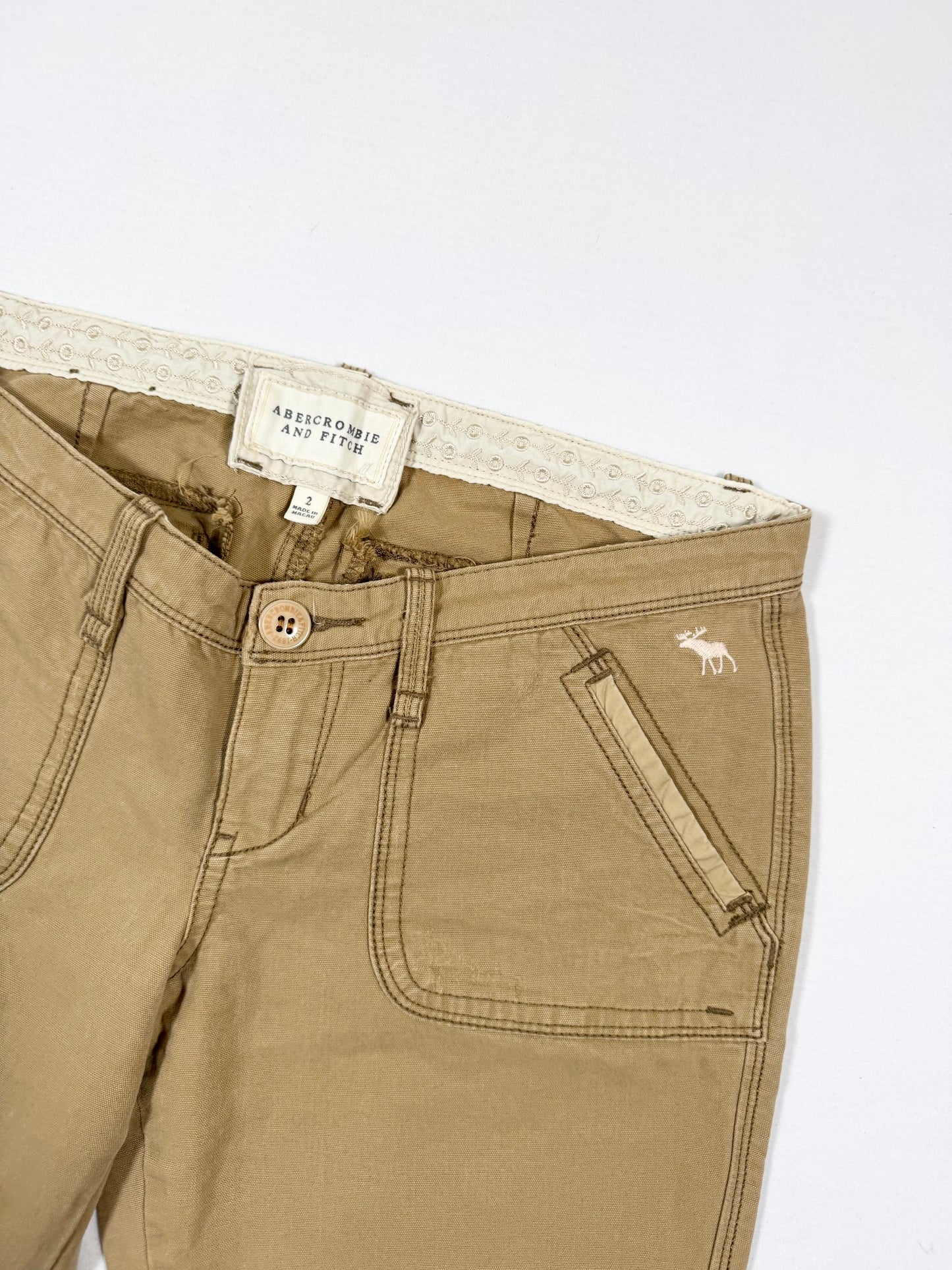 Abercrombie & Fitch Brown Flared Pants