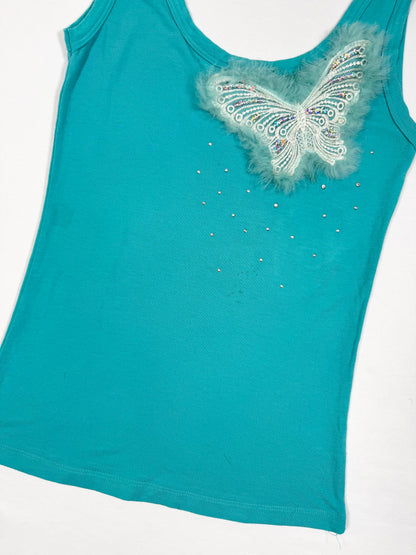Butterfly Fur Tank ♡ Size S