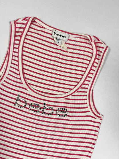 Bebe Striped Tank ♡ Size M