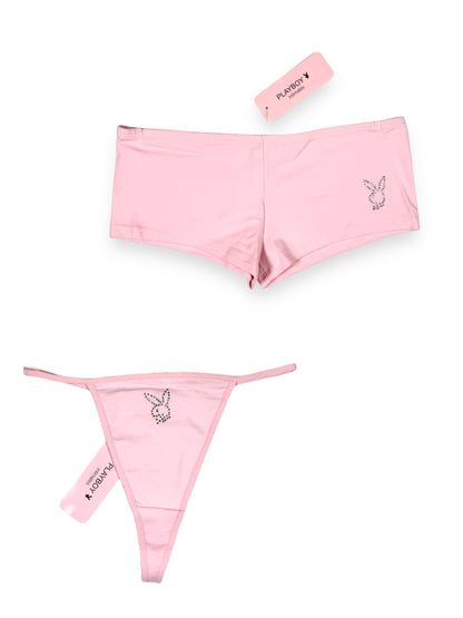 Playboy Microshorts + Thong Set