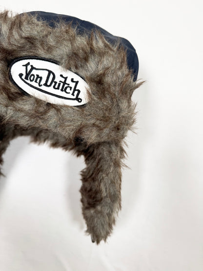 Black Fur Von Dutch Hat