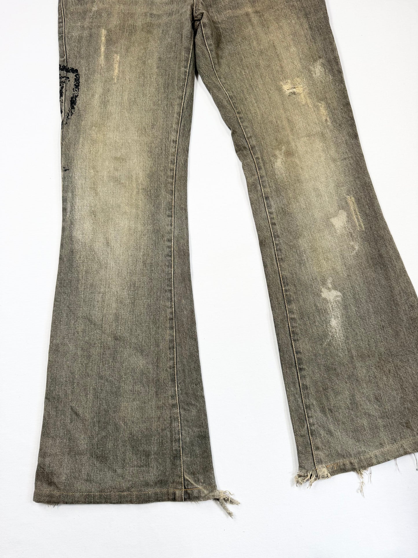 Morgan De Toi Grunge Flared Jeans ♡ M