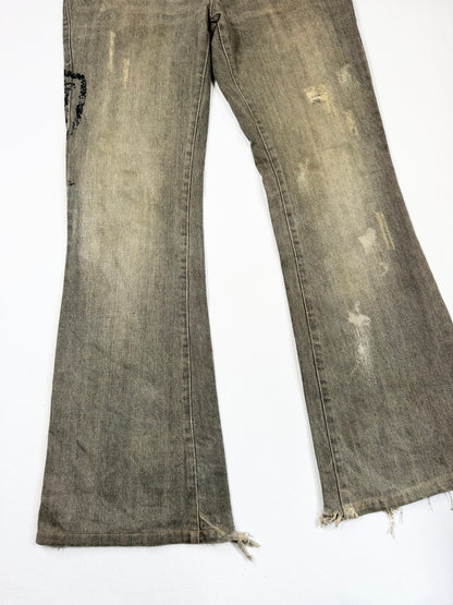 Morgan De Toi Grunge Flared Jeans ♡ M