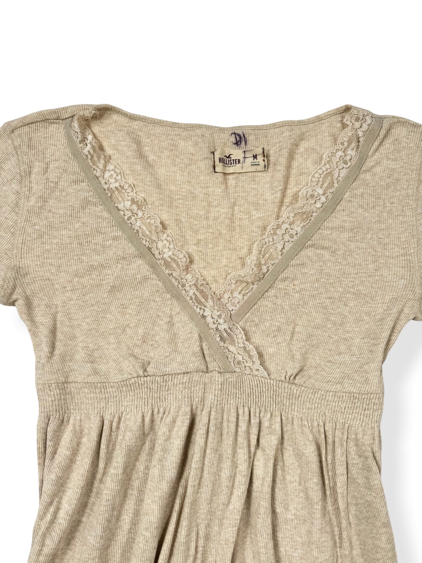 Hollister Tan Babydoll Knit ♡ M