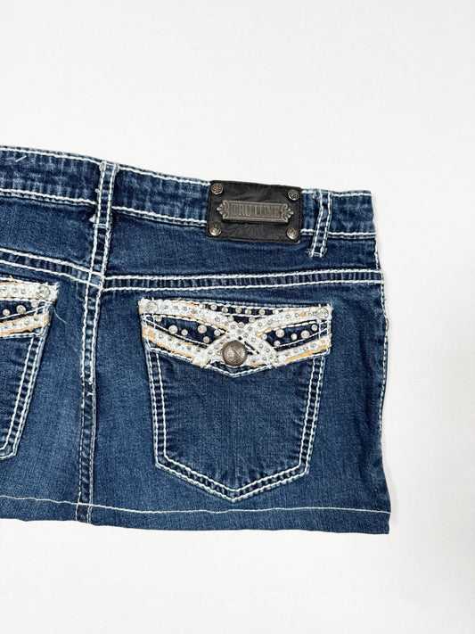 Embroidered Mini Skirt ♡ Size S