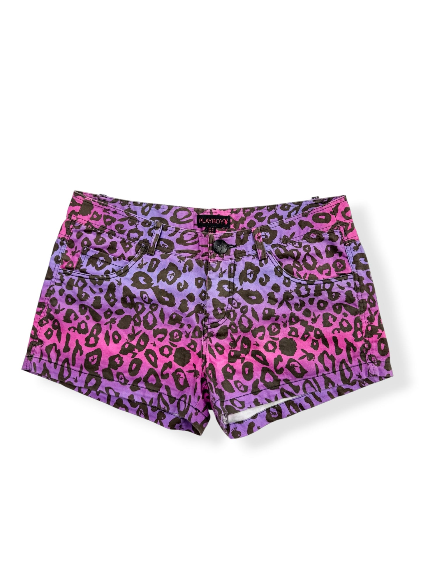 Playboy Purple & Pink Leopard Shorts ♡ S