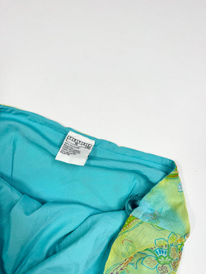 Green & Blue Paisley Halter ♡ L