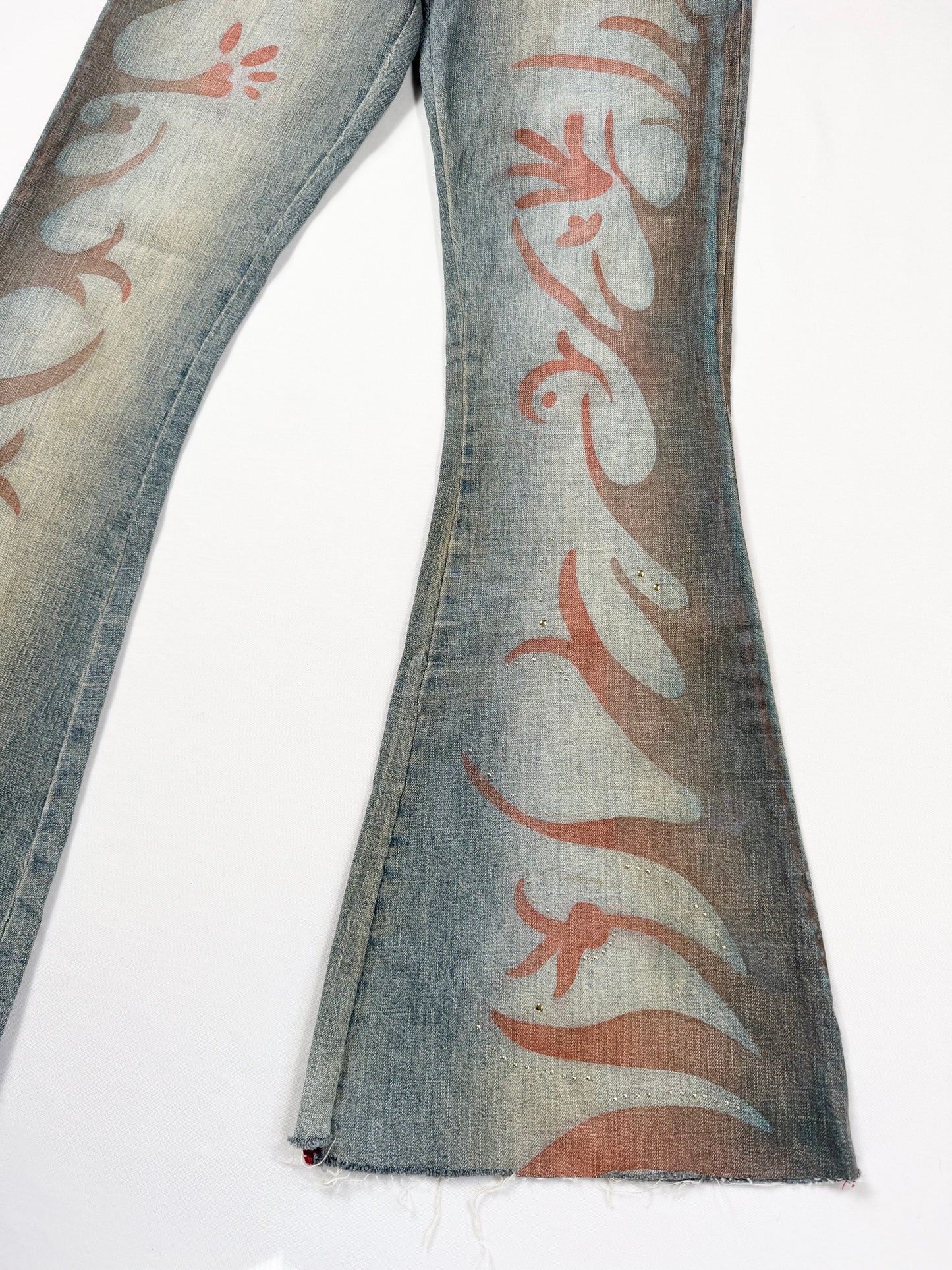 Miss Sixty Print Flared Jeans ♡ 26”