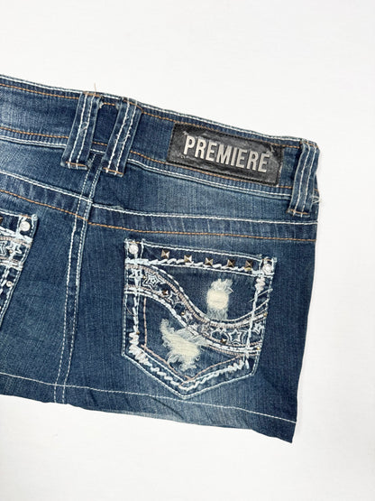 Premiere Diamante Mini Skirt ♡ Size S