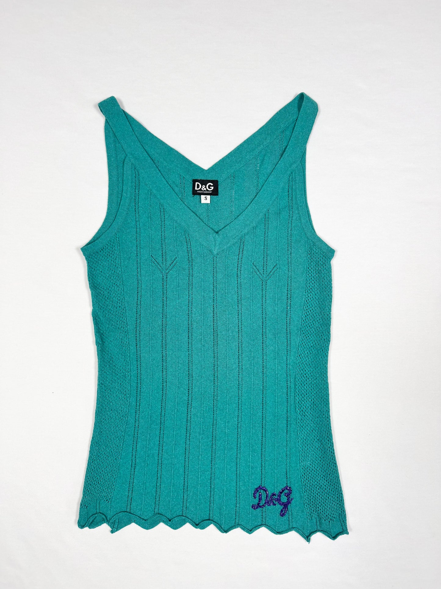 D&G Turquoise Tank & Cardigan ♡ Size S