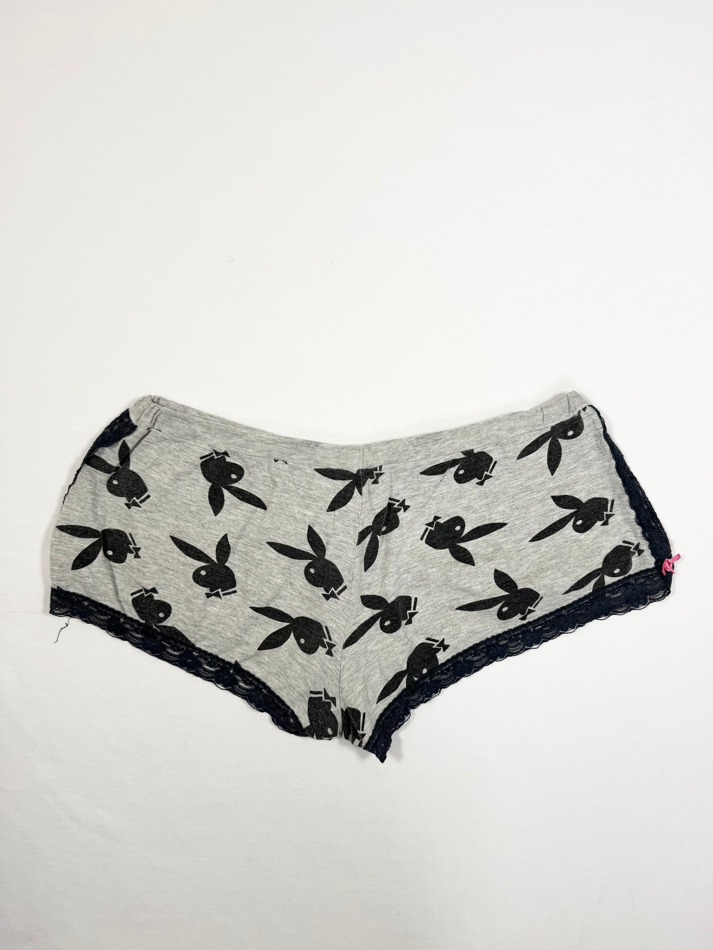 Grey Playboy Mini Shorts ♡ L