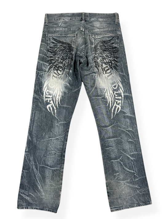 Wing Wide Leg Jeans ♡ Size L