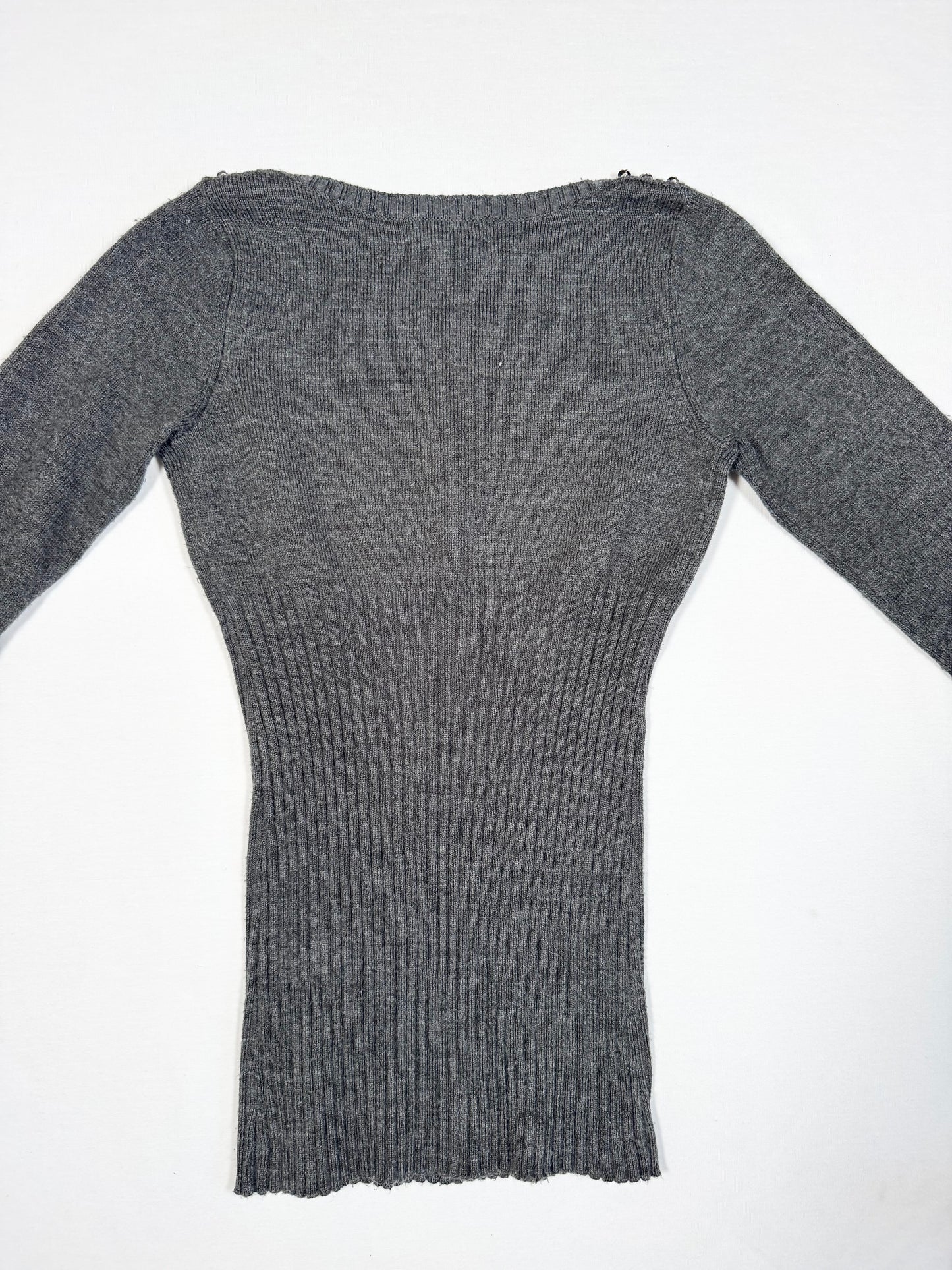 Guess Diamante Grey Knit ♡ Size S