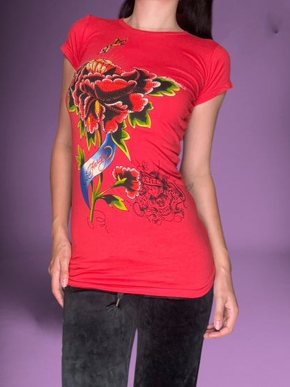 Ed Hardy Diamante Tee