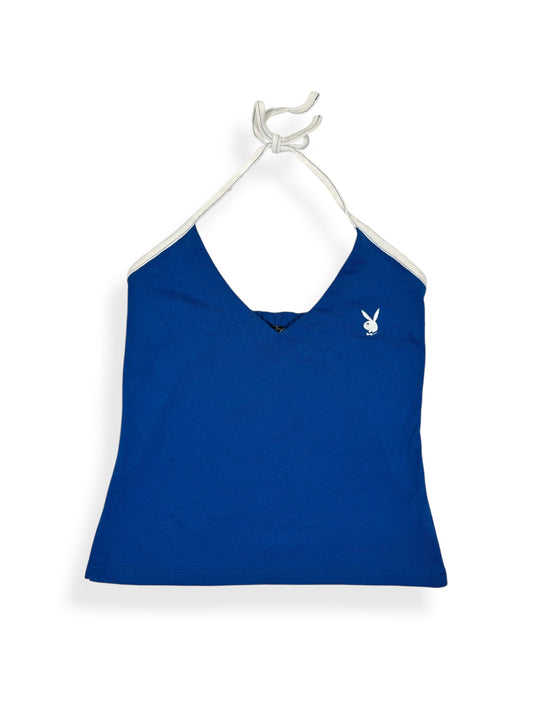 Blue Playboy Halter