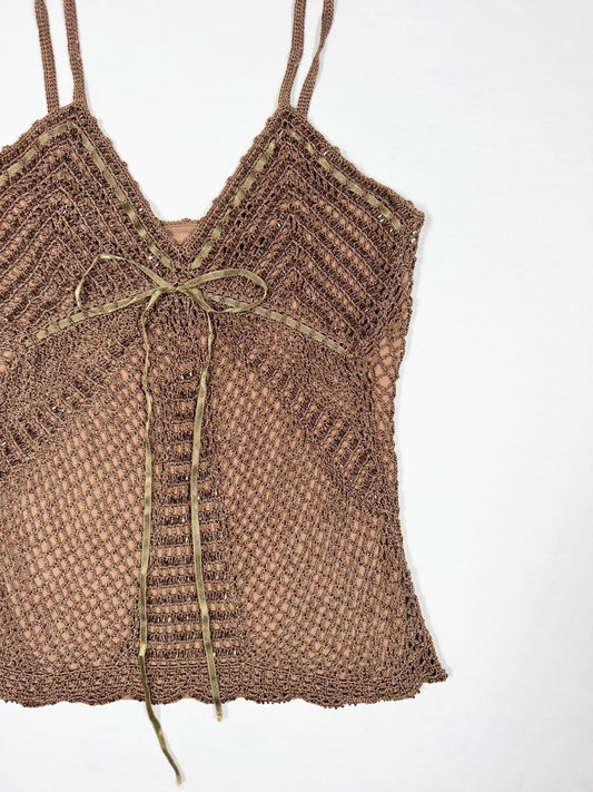 Beaded Crochet Cami ♡ Size S